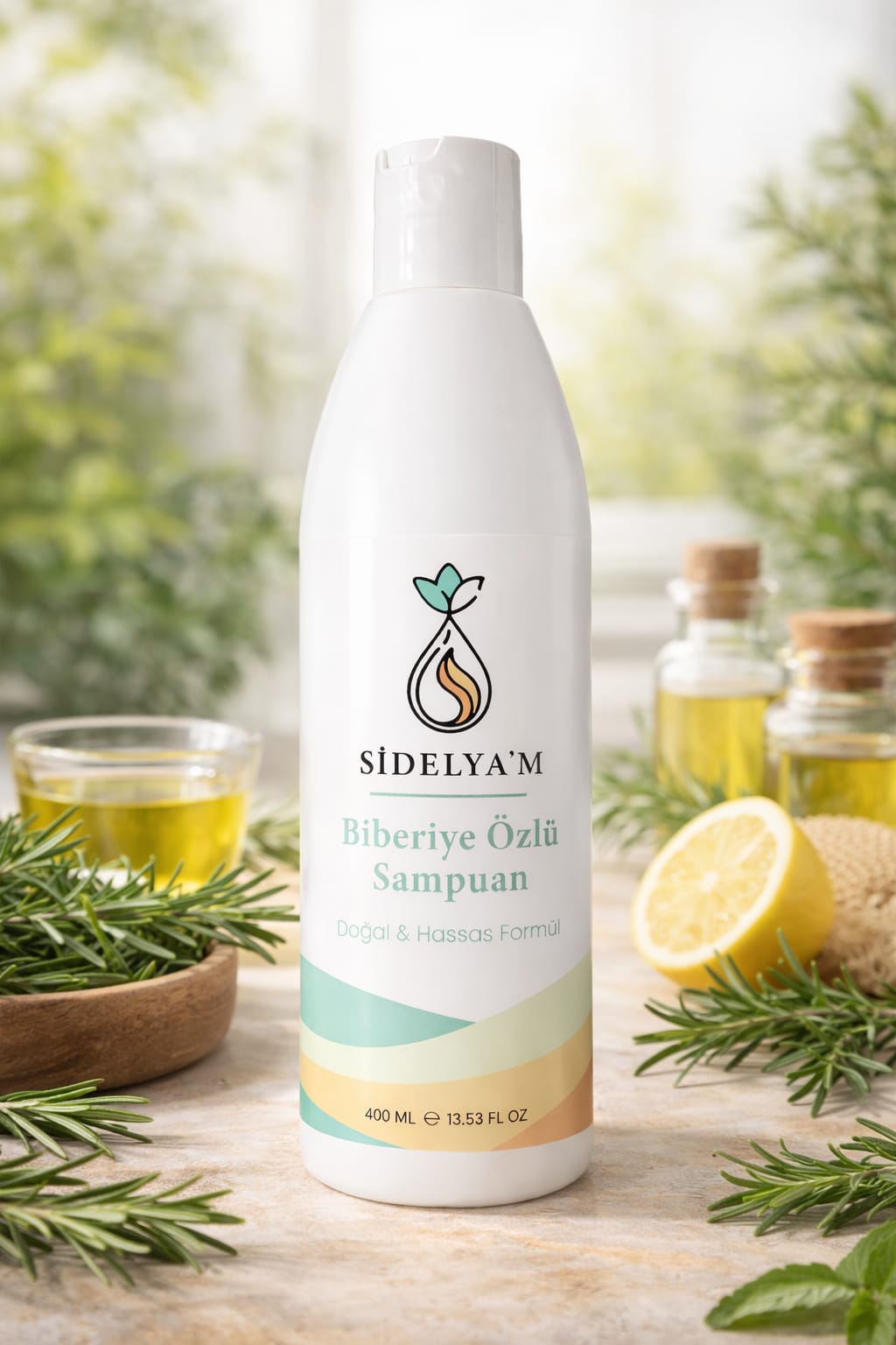 Biberiye Özlü, Lotus Kokulu, Pancar ve Kuşburnu Özleriyle Zenginleştirilmiş Şampuan